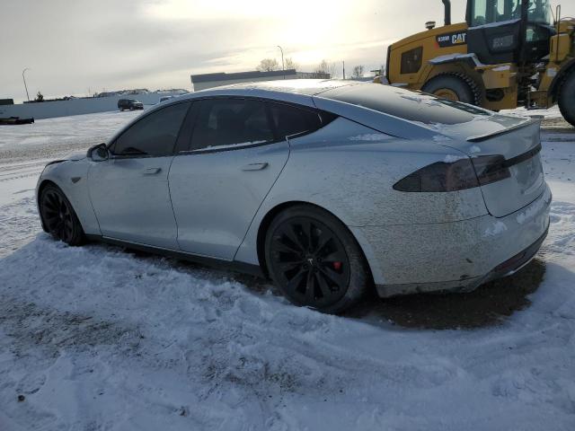 5YJSA1E4XFF111737 - 2015 TESLA MODEL S SILVER photo 2