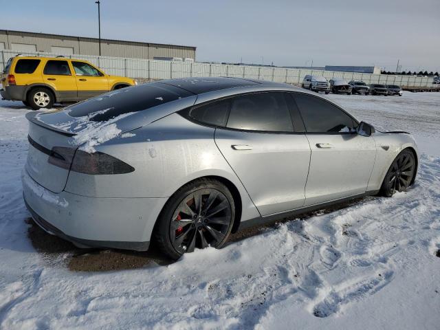 5YJSA1E4XFF111737 - 2015 TESLA MODEL S SILVER photo 3