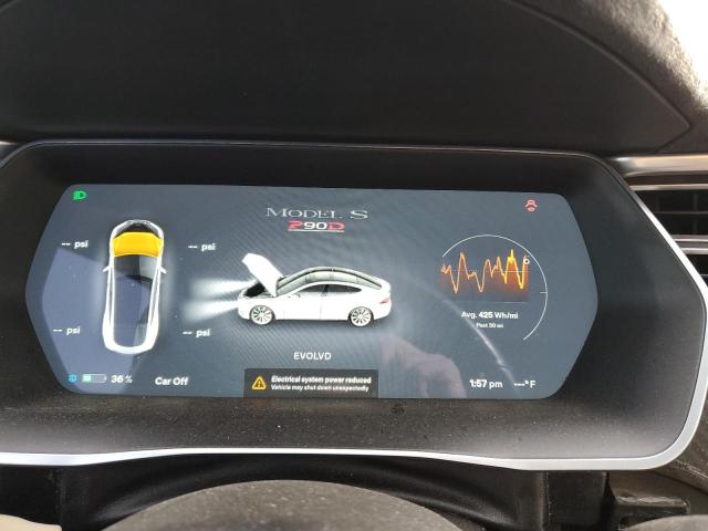 5YJSA1E4XFF111737 - 2015 TESLA MODEL S SILVER photo 9