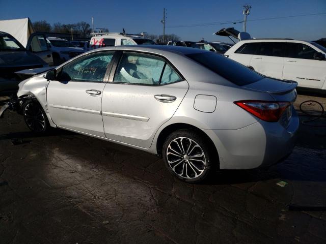 5YFBURHE9FP337587 - 2015 TOYOTA COROLLA L SILVER photo 2