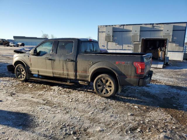 1FTFW1EF1GFD25968 - 2016 FORD F150 SUPERCREW GRAY photo 2