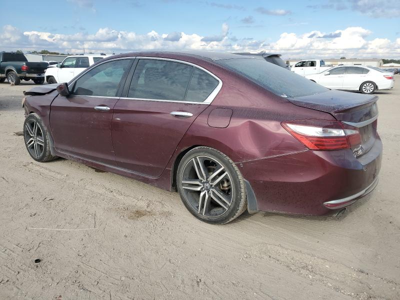1HGCR2F58GA202804 - 2016 HONDA ACCORD SPORT 勃艮第红 照片 2