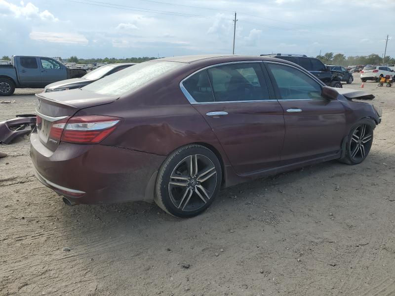 1HGCR2F58GA202804 - 2016 HONDA ACCORD SPORT 勃艮第红 照片 3