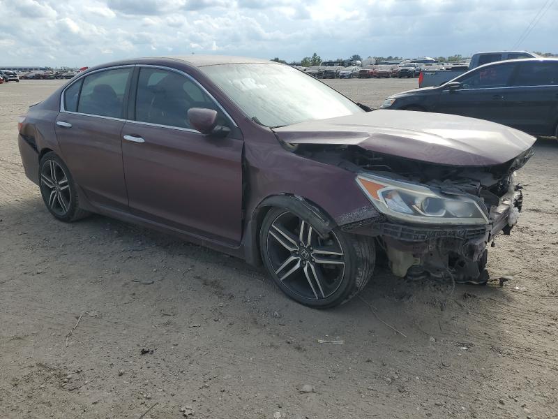 1HGCR2F58GA202804 - 2016 HONDA ACCORD SPORT 勃艮第红 照片 4