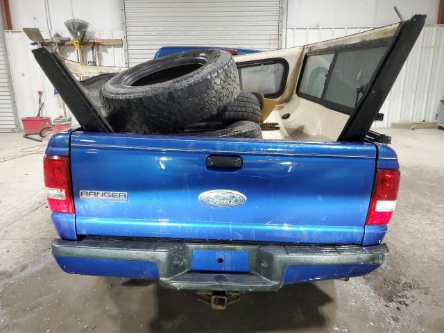 1FTYR15E17PA84253 - 2007 FORD RANGER SUPER CAB BLUE photo 6