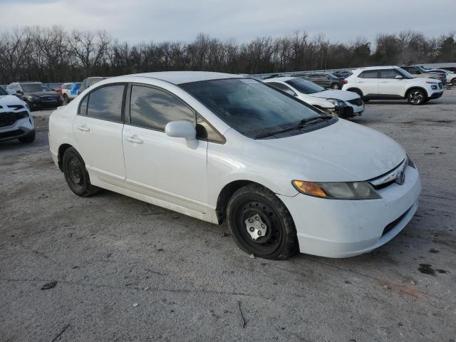 1HGFA16578L005160 - 2008 HONDA CIVIC LX WHITE photo 4