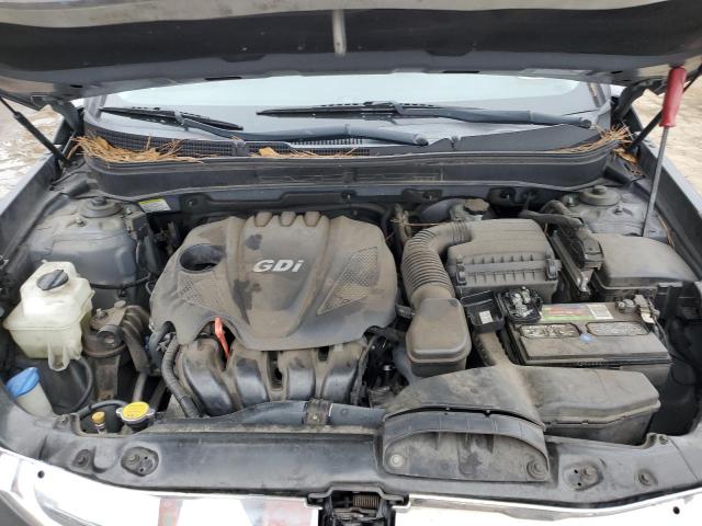 5NPEC4AC7DH711975 - 2013 HYUNDAI SONATA SE GRAY photo 11