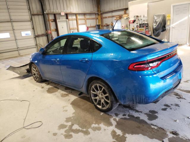 1C3CDFBB4FD182181 - 2015 DODGE DART SXT BLUE photo 2