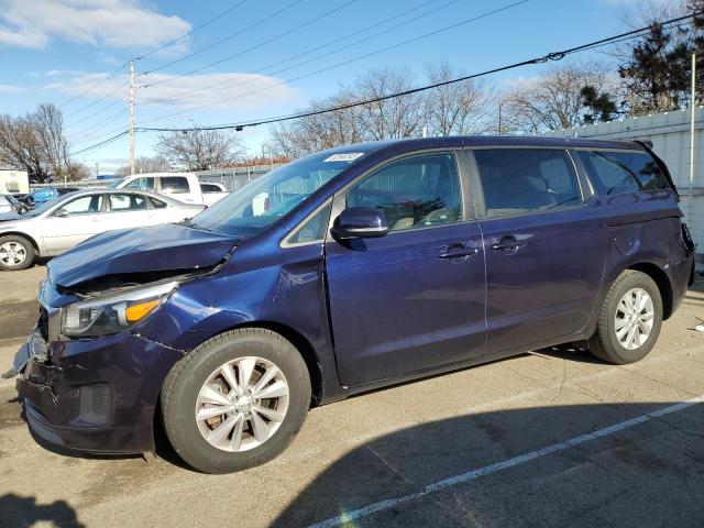 KNDMB5C19J6405897 - 2018 KIA SEDONA LX BLUE photo 1