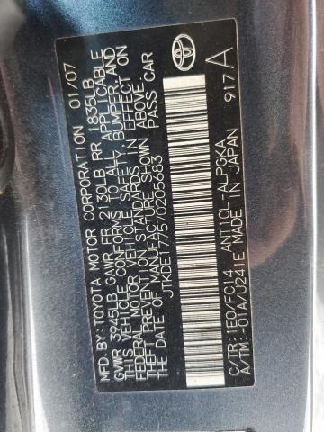 JTKDE177570205683 - 2007 TOYOTA SCION TC 灰色 照片 13