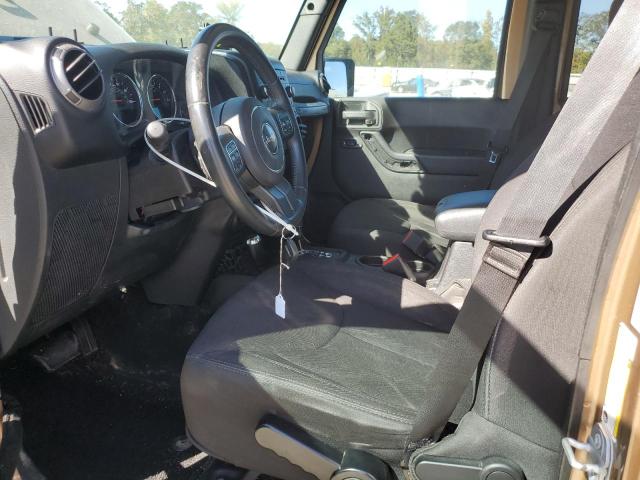 1C4HJWDG7FL620619 - 2015 JEEP WRANGLER UNLIMITED SPORT 金色 照片 7