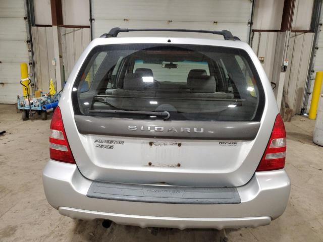 JF1SG65664H708383 - 2004 SUBARU FORESTER 2.5XS SILVER photo 6