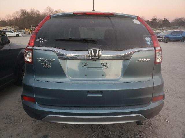 2HKRM4H52FH629600 - 2015 HONDA CR-V EX TEAL photo 6