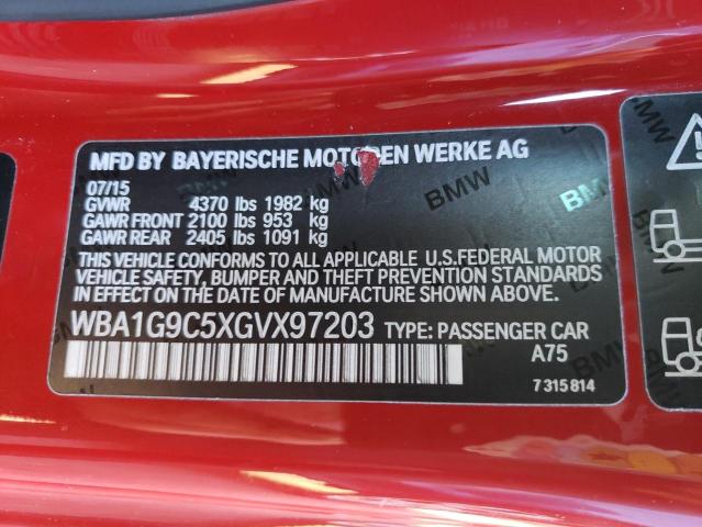 WBA1G9C5XGVX97203 - 2016 BMW 228 XI SULEV RED photo 12