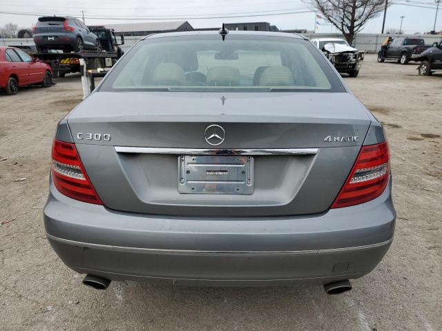 WDDGF8BB9CR235691 - 2012 MERCEDES-BENZ C 300 4MATIC GRAY photo 6