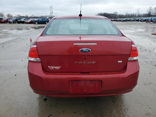 1FAHP35N59W254694 - 2009 FORD FOCUS SE RED photo 6