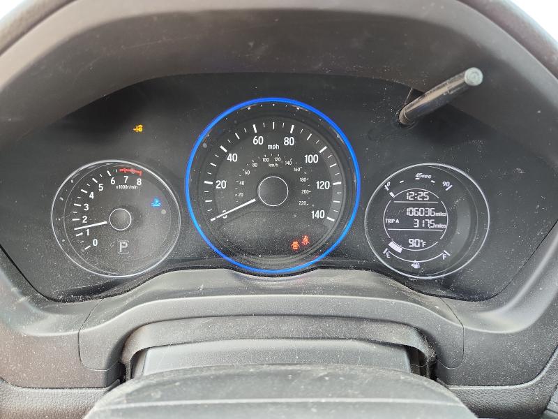 3CZRU5H78GM745168 - 2016 HONDA HR-V EXL ნაცრისფერი ფოტო 9