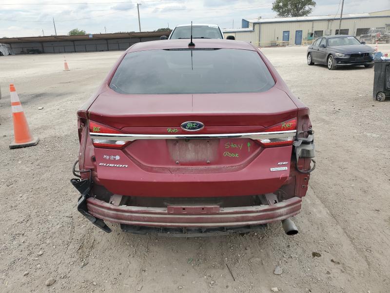 3FA6P0HD2JR136442 - 2018 FORD FUSION SE ბურგუნდია ფოტო 6