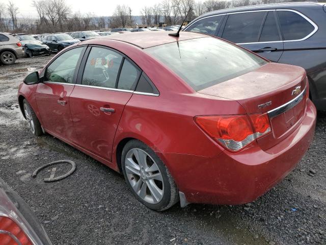 1G1PH5SC1C7158041 - 2012 CHEVROLET CRUZE LTZ RED photo 2