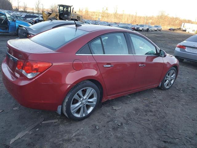 1G1PH5SC1C7158041 - 2012 CHEVROLET CRUZE LTZ RED photo 3