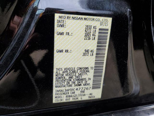 1N4AL3AP3FC477267 - 2015 NISSAN ALTIMA 2.5 BLACK photo 13