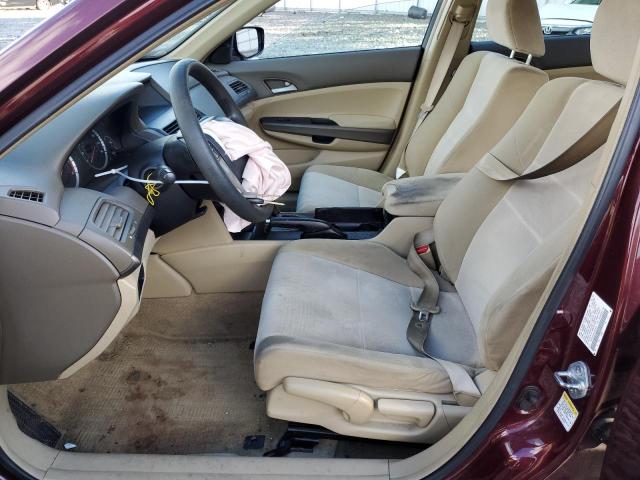 1HGCP26329A191029 - 2009 HONDA ACCORD LX MAROON photo 7