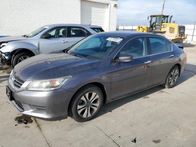 1HGCR2F32EA270088 - 2014 HONDA ACCORD LX GRAY photo 1