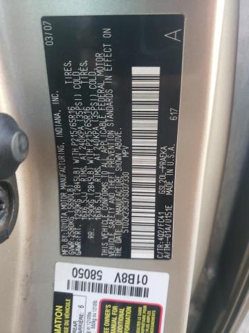 5TDZK23C37S037330 - 2007 TOYOTA SIENNA CE TAN photo 14