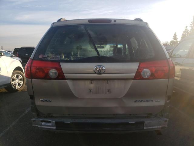 5TDZK23C37S037330 - 2007 TOYOTA SIENNA CE TAN photo 6