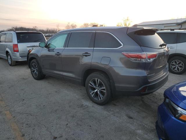 5TDJKRFH2GS348650 - 2016 TOYOTA HIGHLANDER XLE GRAY photo 2