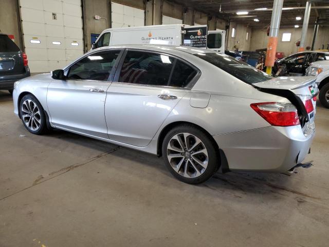 1HGCR2F55FA003854 - 2015 HONDA ACCORD SPORT SILVER photo 2