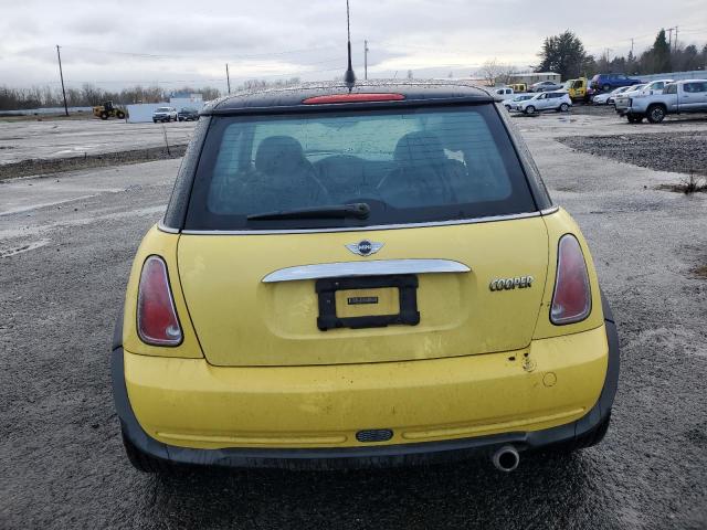 WMWRC33555TK62543 - 2005 MINI COOPER YELLOW photo 6