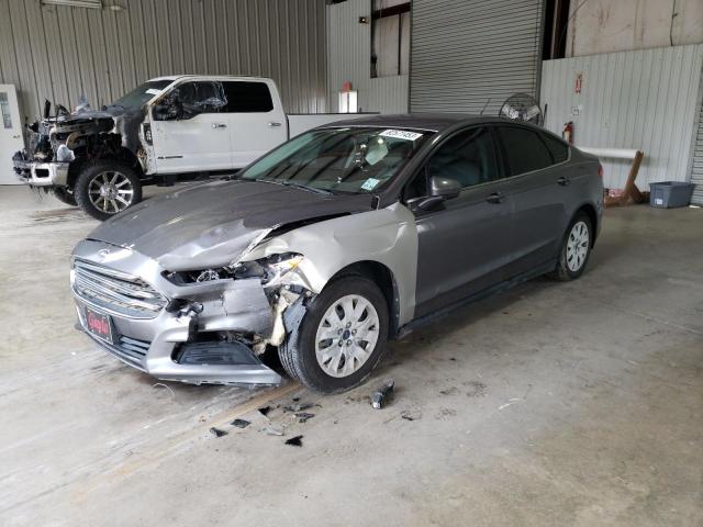 3FA6P0G70DR127738 - 2013 FORD FUSION S GRAY photo 1