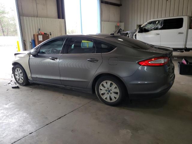 3FA6P0G70DR127738 - 2013 FORD FUSION S GRAY photo 2