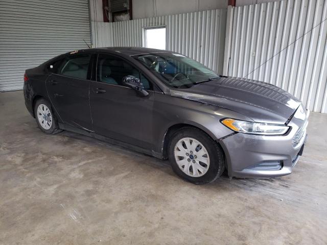 3FA6P0G70DR127738 - 2013 FORD FUSION S GRAY photo 4