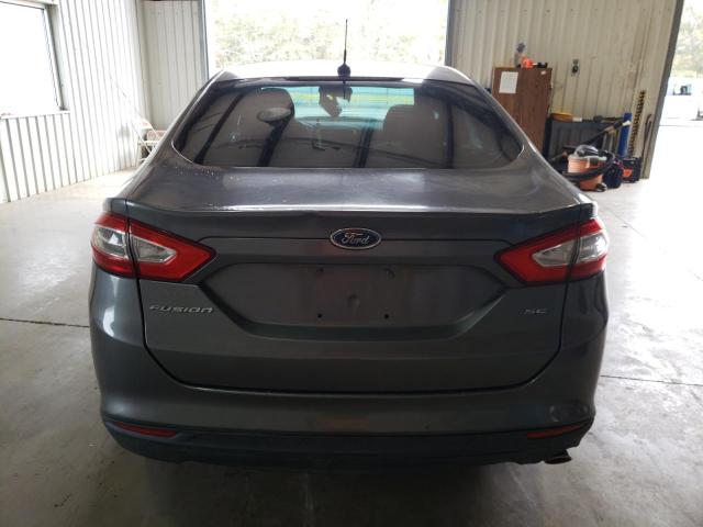 3FA6P0G70DR127738 - 2013 FORD FUSION S GRAY photo 6