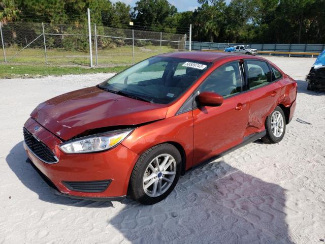 1FADP3F26JL252980 - 2018 FORD FOCUS SE RED photo 1