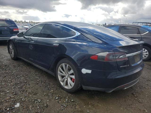 5YJSA1H19EFP60526 - 2014 TESLA MODEL S ლურჯი ფოტო 2