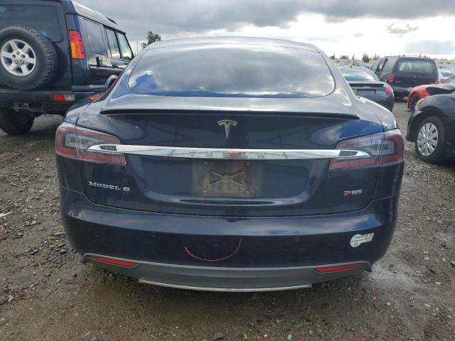 5YJSA1H19EFP60526 - 2014 TESLA MODEL S ლურჯი ფოტო 6