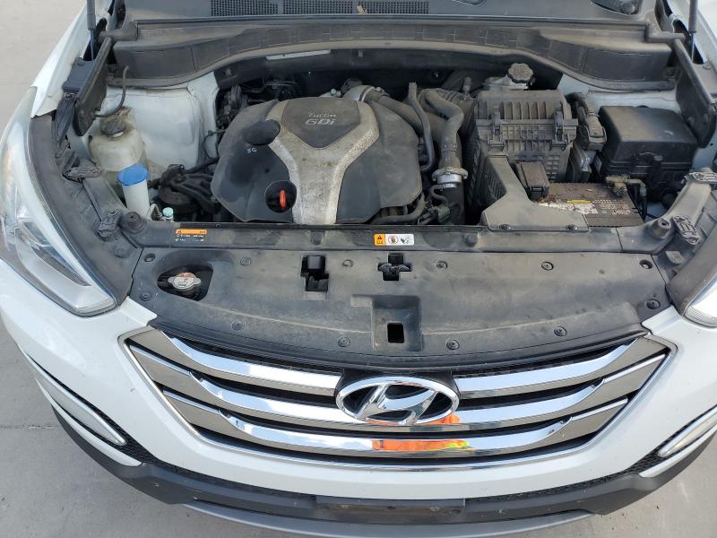 5XYZUDLA9EG196514 - 2014 HYUNDAI SANTA FE S WHITE photo 11