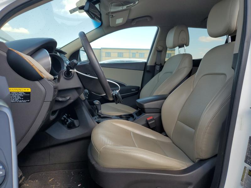 5XYZUDLA9EG196514 - 2014 HYUNDAI SANTA FE S WHITE photo 7