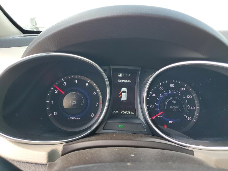 5XYZUDLA9EG196514 - 2014 HYUNDAI SANTA FE S WHITE photo 9