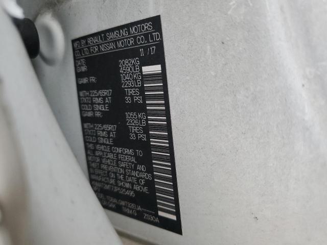 KNMAT2MT7JP525495 - 2018 NISSAN ROGUE S Білий фото 13