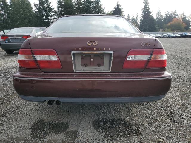 JNKBY31D3VM002182 - 1997 INFINITI Q45 BASE ბურგუნდია ფოტო 6