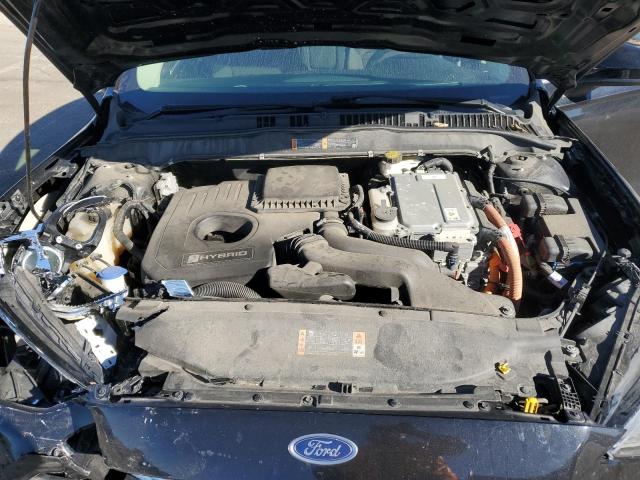 3FA6P0LU0KR196857 - 2019 FORD FUSION SE BLACK photo 11