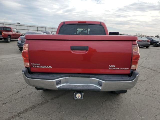 5TEKU72NX8Z500628 - 2008 TOYOTA TACOMA DOUBLE CAB PRERUNNER LONG BED RED photo 6