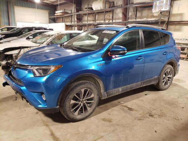 JTMRJREV8GD008797 - 2016 TOYOTA RAV4 HV XLE BLUE photo 1