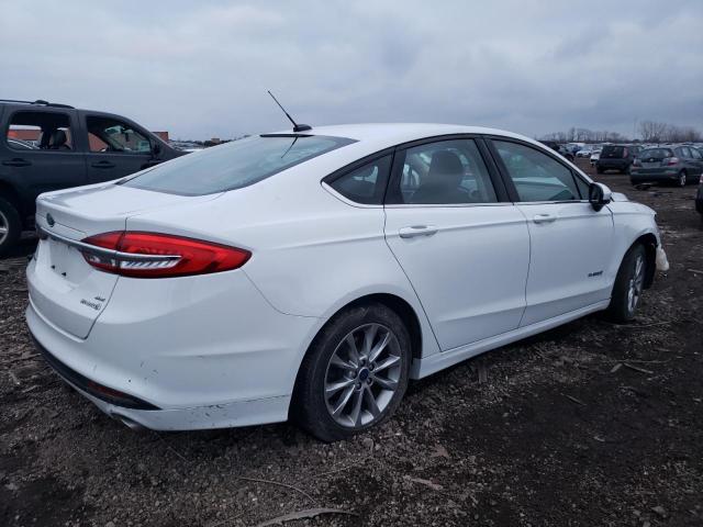 3FA6P0LU3HR287212 - 2017 FORD FUSION SE HYBRID WHITE photo 3