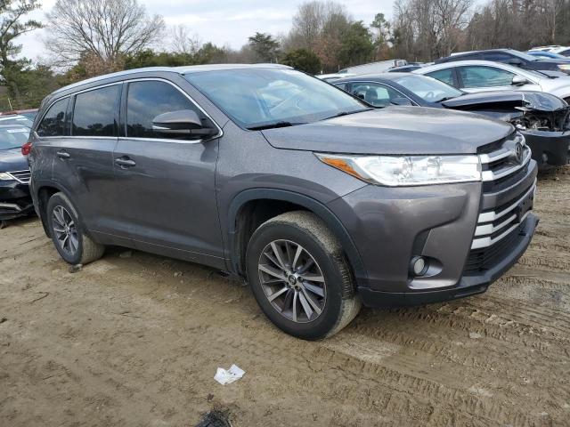 5TDJZRFH9HS468510 - 2017 TOYOTA HIGHLANDER SE GRAY photo 4