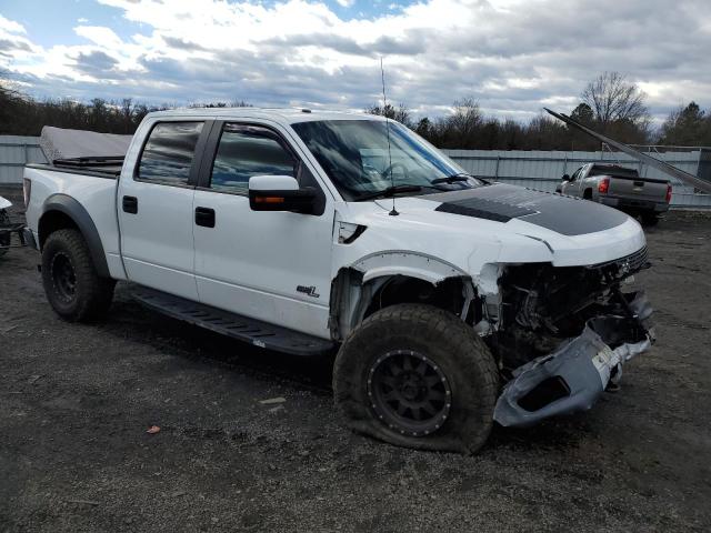 1FTFW1R69DFA03052 - 2013 FORD F150 SVT RAPTOR WHITE photo 4